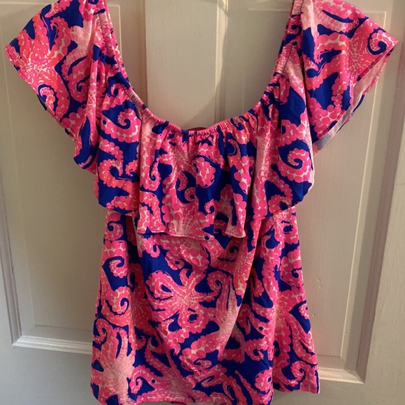 Lilly Pulitzer Ruffled Top - Picture 3 of 6